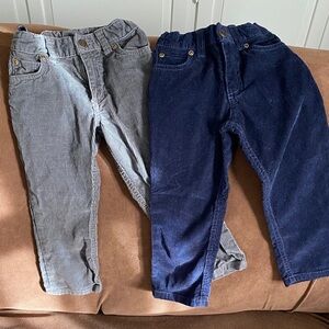 Carter's Kids Corduroy pants - dark Gray and navy Blue
